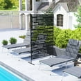 thumbnail image 6 of Outsunny Metal Outdoor Privacy Screen, 78" H x 48" W Decorative Privacy Fence Screen, Black, 6 of 9