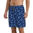 thumbnail image 2 of Bixox Men's Nautical Anchors printing Casual Classic Fit Short Summer Beach Shorts, 2 of 6