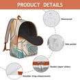 thumbnail image 4 of Unisex Print Bohemian Backpack, Boho Zipper Bag with Front Pocket, Lightweight Rucksack for School University Work Commute, Great Gift Idea, 4 of 5