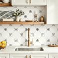 thumbnail image 4 of 10 Pcs Minimalist Four-Leaf Dot Pattern Peel and Stick Floor Tiles, 12x12 In Covers 10 Sq.Ft, Self-Adhesive DIY Vinyl Flooring, Removable Waterproof, Ideal for Kitchen, Bathroom, Bedroom, Home Walls, 4 of 8