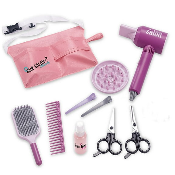 Toddler Toys Kids Toy Gifts QTOCIO Play House Hairdressing Toys Set For Girls, Children's Play House Simulation Hair Dryer, Beauty Salon, Boys And Girls Educational Toys Gift