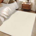 thumbnail image 5 of Cream Large Area Rugs for Bedroom Living Room, Soft Non Slip Carpet Bedside Rug, Modern Pure Beige Rectangular Floor Cover Kitchen Accent Rug 2.7'x5' for Dining Room/Office, 5 of 9