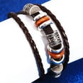 thumbnail image 3 of IBAOLEA Bracelet Rétro Tissé Perlé Design Unique Bracelet Multi-Couches Accessoires de Voyage Magasinage, 3 of 6