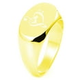 thumbnail image 1 of Sterling Silver Treble Bass Clef Musical Heart Engraved Oval Flat Top Polished Ring, 1 of 1