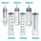 thumbnail image 2 of Jeringa de gran capacidad para medir nutrientes, bomba de plástico reutilizable con manguera de 100cm, 50ml, 150ml, 200ml, 250ml, 350ml, 550ml, 2 of 4