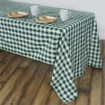 thumbnail image 4 of BalsaCircle 90" x 132" Checkered Tablecloth Wedding Party Table Linens Green and White, 4 of 4