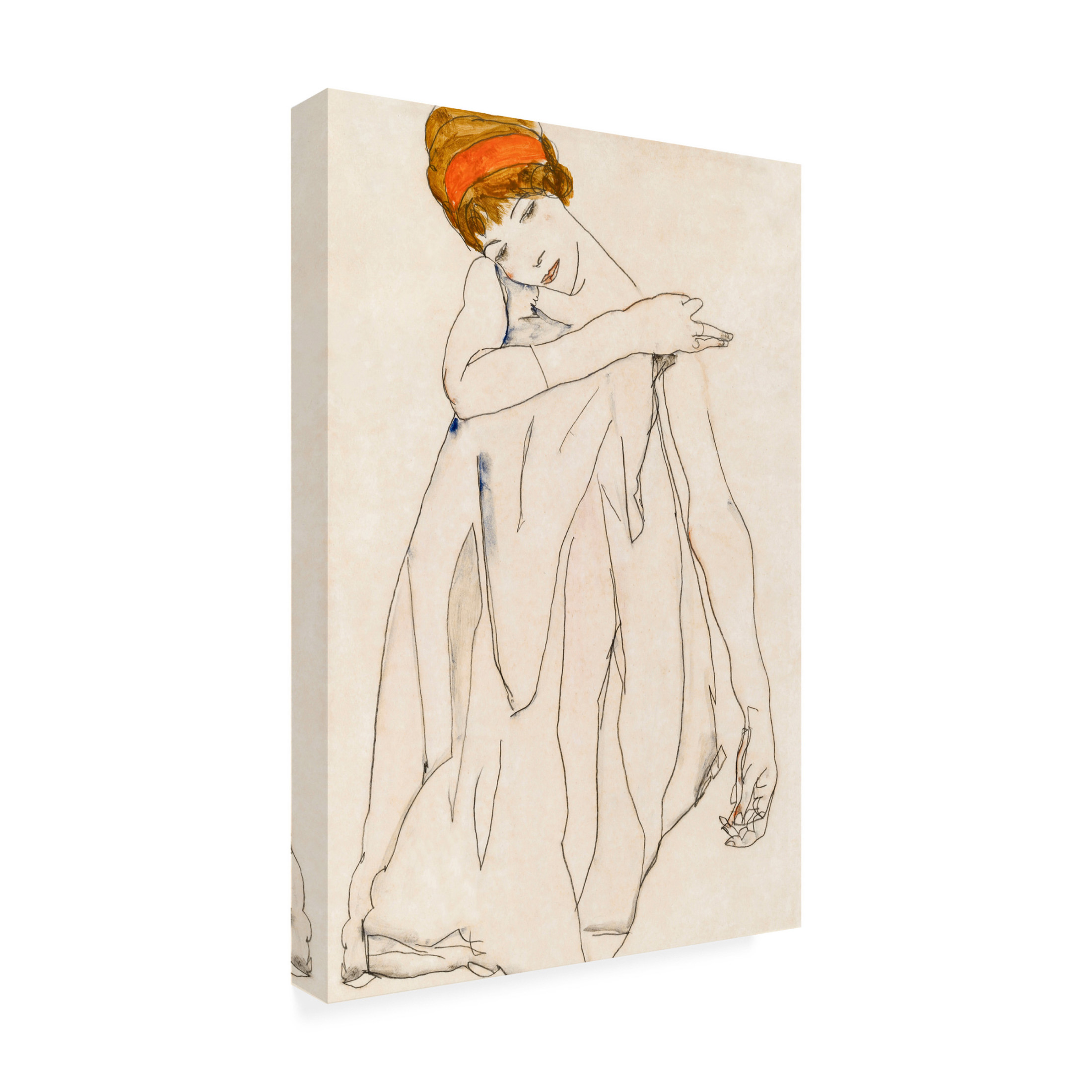 Canvas Wall Art - Incado 'Covered Woman' Wall Art for Living Room, Bedroom, or Office Décor by Trademark Fine Art - 16 x 24 Inches