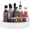 White, variant on Pantry Cabinet Lazy Susan Stainless Steel Black Spice Rack Turntable - Decorative Trays Storage Containers Organizer for Kitchen Cabinet, Snacks, Bathroom (10 inches)