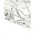 thumbnail image 6 of INSPIRE CHIC Women's Tie V Neck Abstract Print Below Knee Summer Sleeveless Swing Sun Dress L White, 6 of 6