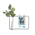 thumbnail image 1 of Vacaciones de Navidad venado azul Jarrones colgantes de vidrio transparente Decoración Botella, 1 of 4