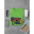 thumbnail image 3 of Happy Pride Bubblegum Text T-Shirt Men -Smartprints Designs, Male Small, 3 of 4