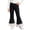 Black, variant on Rvasteizo Girls Flare Pants Cotton Fabric Lace Hem Outdoor Casual Long Pants for Kids 1-11Y 6 Years