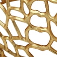 thumbnail image 4 of Pemberly Row Modern Aluminum Mesh Coffee Table in Gold Finish, 4 of 9