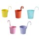 thumbnail image 2 of Macetas colgantes, macetas pequeñas de hojalata de colores para el hogar, jardín, patio, valla, balcón, pared, como se muestra, 2 of 5