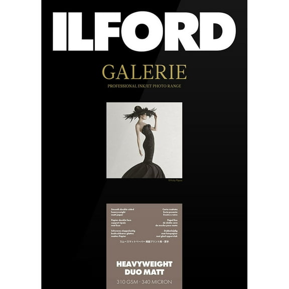 Ilford Galerie Prestige Heavyweight Duo Matt Photo InkJet Paper, 310 gsm, 13 mil, 13x19", 50 Sheets