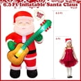 thumbnail image 4 of Papá Noel inflable navideño con guitarra de 2 m para decoración exterior, 4 of 6