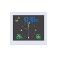 thumbnail image 4 of Reloj Digital para baño, reloj despertador, , higrómetro, reloj de ducha, reloj de pared colgante para encimera de pulverización de agua, Blanco Macarena Reloj de pared, 4 of 8