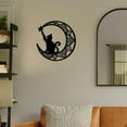 thumbnail image 3 of 2x Wall Art Decor Cat Iron Art Wall Hanging Sign Home Patio Fence Decoration, 3 of 8