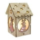 thumbnail image 1 of pstuiky Adornos navideños colgantes para árbol de Navidad: casa de muñecas de madera con luces LED, villa, decoración para colgar en el árbol., 1 of 2