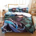 thumbnail image 1 of Ghost Slayer Bed Linen Set With Ultra Soft And Hypoallergenic Microfiber Duvet Cover 135*200 Cm, 1 of 5