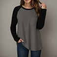 thumbnail image 2 of Kogui Womens Oversized Long Sleeve T Shirts 2025 Basic Crewneck Tee Fall Tops Casual Workout Y2K Clothes (Grey,M), 2 of 5