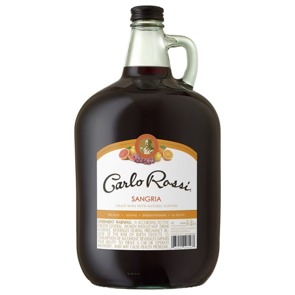 Carlo Rossi Sangria Red Wine, 4L Bottle, 10% ABV