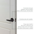 thumbnail image 5 of Design House Delavan Interior Bed/Bath Hall/Closet Privacy Door Handle, Matte Black, 5 of 15