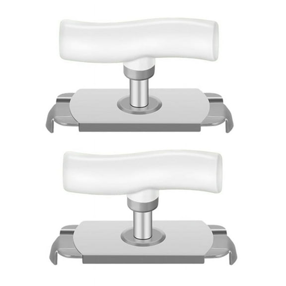 Effortless Jar Can Opener Bottle Openers for Seniors Easy Open Lid Opener Adjustable Grip Stainless Steel White