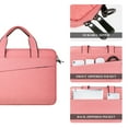 thumbnail image 4 of LLAYOO 15 Inch Laptop Sleeve Shoulder Bag Compatible with 15.4 MacBook Pro Notebook Computer Chromebook, Polyester Messenger Bag Carrying Case Briefcase for Men Women (Pink), 4 of 7
