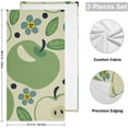 thumbnail image 2 of Dreamtimes Autumn Green Apples Dish Towels Kitchen Towel 2 PCS, Hand Towels Ultra Soft and Highly Absorbent,Decorative Fingertip Face Towel for Bathroom Hotel, 28.3"x14.4", 2 of 5