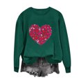 thumbnail image 2 of VgaVtl Sweatshirt Women Long Sleeve Valentines Day Pullover Plus Size Tops Women for Girlfriend Holiday Loose Heart Print Tops, 2 of 4