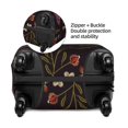 thumbnail image 4 of Naloa Humming Bird And Tropical Flowers Embroidery Elastic Suitcase Protector, Travel Suitcase Protector Cover Fits 18-32in Suitcase - X-Large, 4 of 9