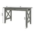 thumbnail image 4 of AFI Lexi Desk with Drawer and Charging Station, Grey, 4 of 7