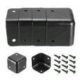 thumbnail image 1 of 4 Pcs Speaker Cabinet Corners Protector 60x60x48mm Metal Stackable Guard Wrap Angle Case Edge Box Protection with 12 Pcs Screw, 1 of 7