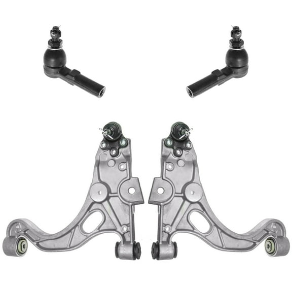 TRQ 4 pc Steering & Suspension Kit Control Arms w/ Ball Joints Tie Rods PSA63393 Fits select: 2000-2005 BUICK LESABRE, 2004 CADILLAC PROFESSIONAL CHASSIS