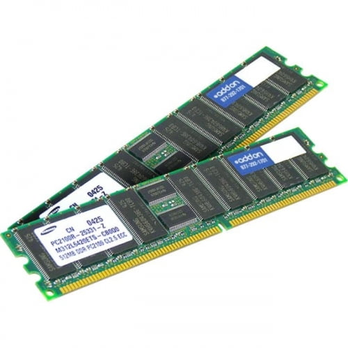 AddOn JEDEC Standard Usine Original 2GB DDR3-1333MHz Enregistré ECC Dual Rank x4 1.35V 240-pin CL9 RDIMM