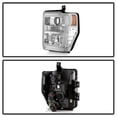 thumbnail image 2 of Spyder 5087744 V2 High-Power LED Headlights-Switch Back-Chrome for 2008-10 Ford F-250-350-450, 2 of 5