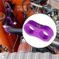 thumbnail image 2 of Unique Bargains 4 Pcs AN4 Car Hose Separator Clamp Aluminum Alloy Fuel Line Mounting Divider Fitting Adapter Purple, 2 of 6
