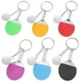 thumbnail image 2 of 6pcs Table Tennis Keychain Mini Pingpong Keyrings Bag Backpack Hanging Decoration, 2 of 7