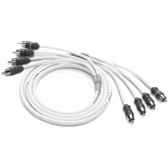 JL AUDIO XMD-WHTAIC4-6 4-Channel RCA Cable 6 ft (1.83 m) Marine Interconnect