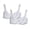 White, variant on WREESH 2 Pack Push-Up Bra Balconette Bra Women No Underwire Bras Gathering Bra Underwear Daily Bra Lace Bra Underwear Beige
