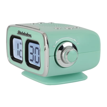 Studebaker - SB3500 Retro Digital AM/FM Dual Alarm Clock Radio with Bluetooth - Teal