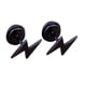 thumbnail image 3 of Pendientes de joyería Unisex para hombre, hoja negra, cruz puntiaguda, hoja de cono colgante, 3 of 4