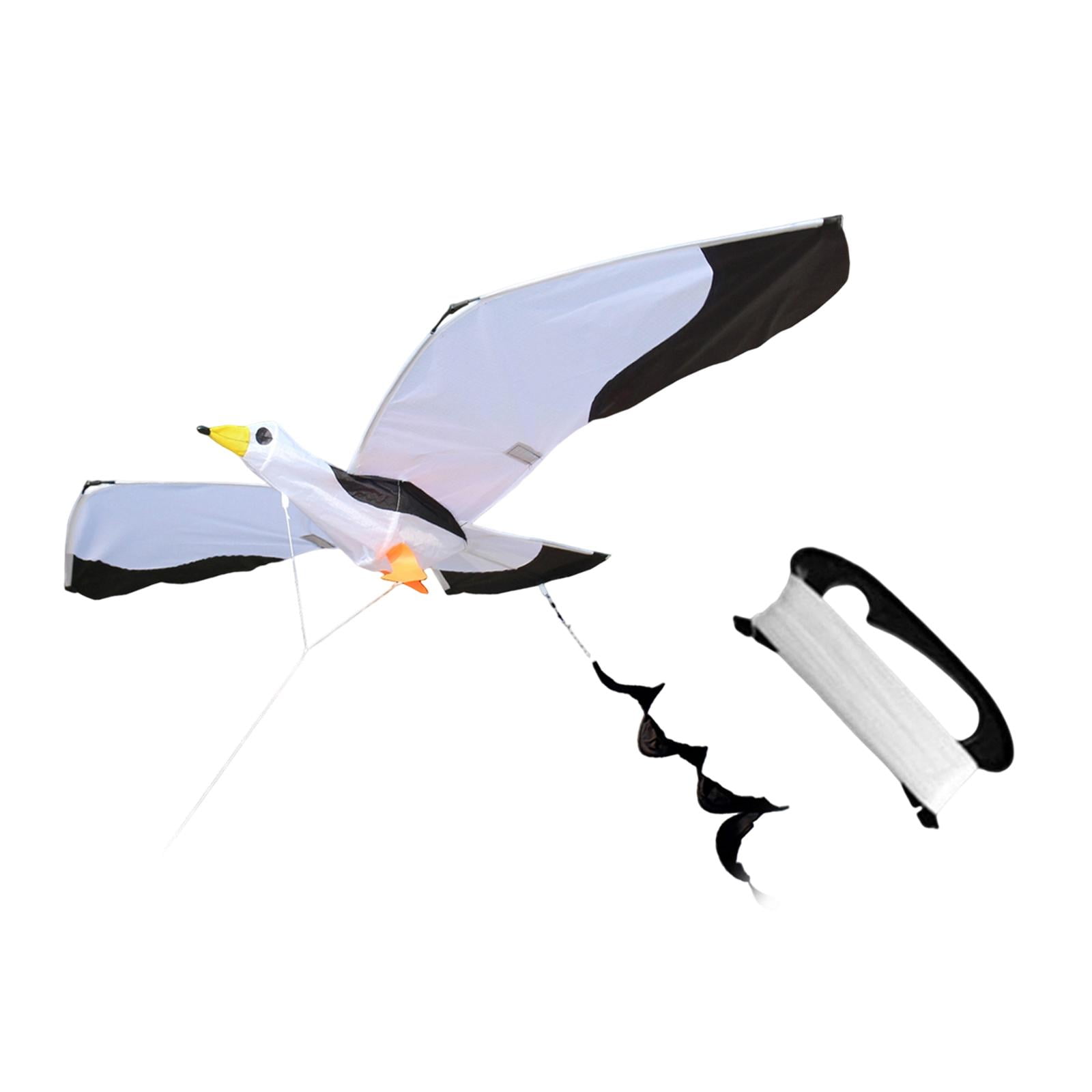 Seagull Kite Outdoor Flyer with Polyester Material Easy Assembly for Adults and Kids Beach Park Use