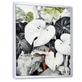 thumbnail image 2 of Designart "Monochromatic Serenity In Botanical Minimalism" Plants Floater Framed Canvas Prints, 2 of 5