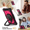 thumbnail image 3 of Xyhop Rugged Hybrid Case for Samsung Galaxy Tab A9 8.7 inch 2023, 360 Degree Stand Shoulder Strap Protector, 3 of 8