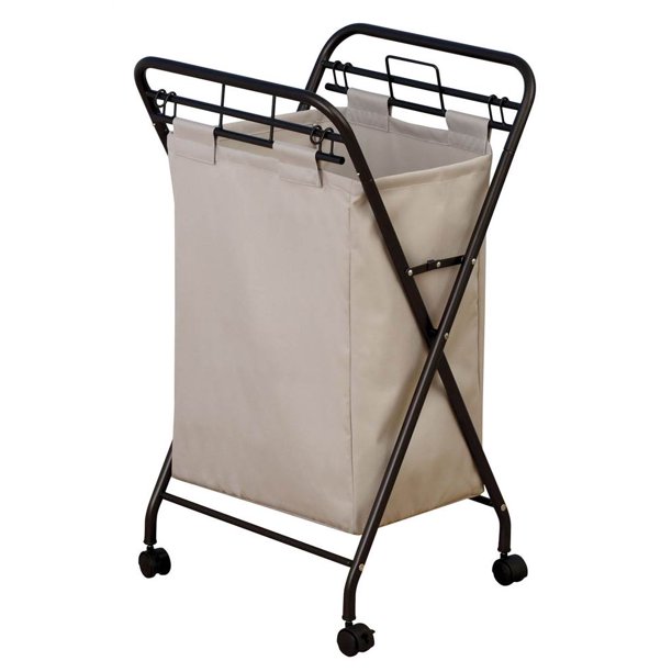 Household Essentials Laundry Hamper with LiftOut Bag, Antique Bronze