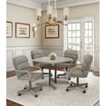 thumbnail image 2 of Caster Chair Company 5-Piece 42x42 Caster Dining Set Wood Edge Laminate Table Top & Graphite Chairs, 2 of 25