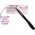 thumbnail image 3 of Freshie Care Instruction Card Sticker with Line to Write in Scent  350 pc roll  Light Pink Bull Skull Fringe Warning Labels Customer Package 1x2.5, 3 of 5