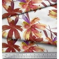 thumbnail image 3 of Soimoi Polyester Crepe Fabric Leaves & Wild Flower Fabric Prints by Yard 42 Inch Wide, 3 of 3